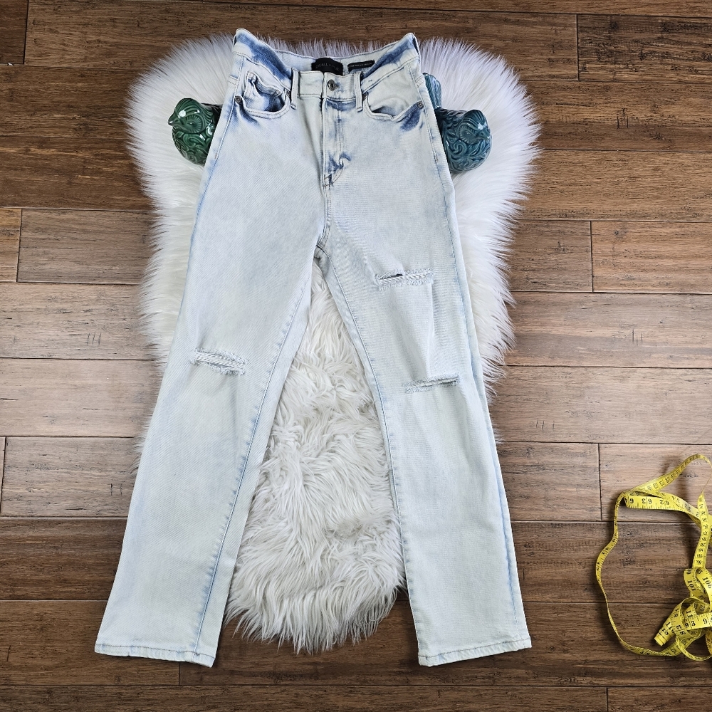 Kendall & Kylie Acid Wash The Icon High Rise Straight 5/27